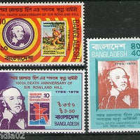 Bangladesh 1979 Sir Rowland Hill Stamp on Stamp Sc 157-59 MNH # 1206