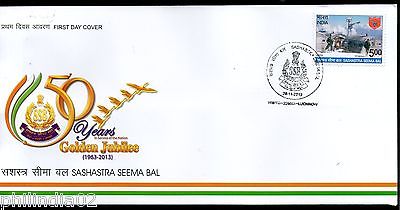 India 2013 Sashastra Seema Bal Arms Police Force Military FDC