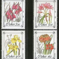 Ciskei 1988 Endangered & Protected Plant Species Trees Flora Sc 118-21 MH # 4262