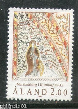 Aland 1990 Fresco St. Anna's Church Architecture Christianity 1v Sc 44 MNH #1751