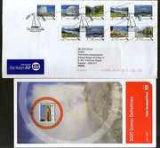 New Zealand 2007 Landscap Beaches Mountain Waterfall Ship Used FDC to India 6669