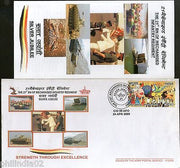 India 2009 Mechanised Infantry Regiment Miitary Coat of Arms APO Cover #18101C