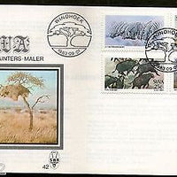 South West Africa 1983 Paintings Art Zebra Mountain Nature Sc 512-15 FDC # 6112