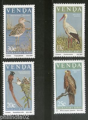 Venda 1984 Migratory Birds flycatcher Wildlife Fauna Animal Sc 108-11 MNH # 2907