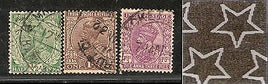 India 3 Diff KG V ½A 1A & 1A3p ERROR WMK - Multi Star Inverted Used as Scan 3805