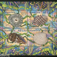 Namibia 1998 Sea Shells Marine Life Animals Sc 903-6 Sheetlet MNH # 12957