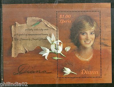 Liberia 1998 $1.00 Lady Diana Princess of Wales Royal Family M/s MNH # 13222