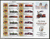 India 2011 INDIPEX Full Steam Ahead Locomotive My Stamp Se-tenant Cust. Sheetlet # 10626