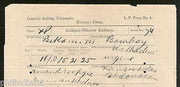 India 1905 Jodhpur Bikaner Railway Licensed Telegraph Form Telegram to Bombay
