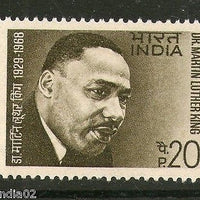 India 1969 Dr. Martin Luthar King Nobel Prize Winner Phila-482 1v MNH
