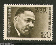 India 1969 Dr. Martin Luthar King Nobel Prize Winner Phila-482 1v MNH