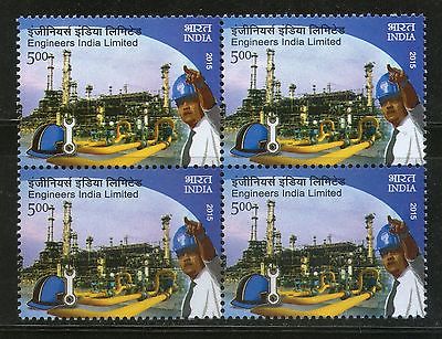 India 2015 Engineers India Limited Blk/4 MNH