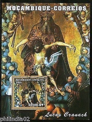 Mozambique 2001 Lucas Cranach Painter Christianity Art M/s Sc 1490 Cancelled # 7572