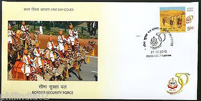 India 2015 Border Security Force BSF Camel Military FDC