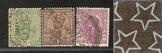 India 3 Diff KG V ½A 1A & 1A3p ERROR WMK - Multi Star Inverted Used as Scan 2883