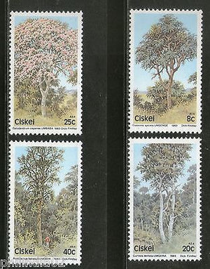 Ciskei 1983 Trees Plant Flora Environment Conservation Sc 46-49 MNH # 2647