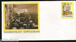 Norfolk Island Thanksgiving Day Celebrate Postal Stationery Envelope Mint #16093