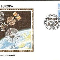 Jersey 1984 EUROPA Telecommunication Science Colorano Silk Cover # 13256