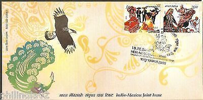 India 2010 Joint Issue - Mexico Costume Dance Phila-2659-60 FDC