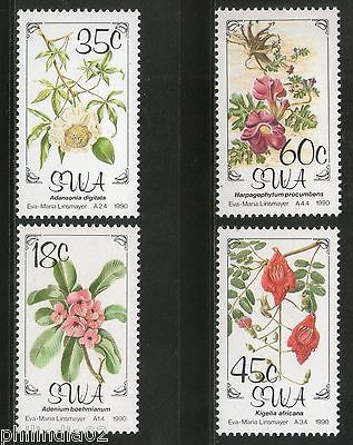 South West Africa 1990 Flower Plants Trees Flora Sc 641-44 MNH # 4290