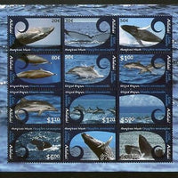Aitutaki 2012 Whales & Dolphins Marine Life Sc 593 Sheetlet MNH # 9632