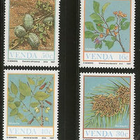 Venda 1987 Fruits of Veld Flower Trees Plants Flora Sc 173-76 MNH # 4299