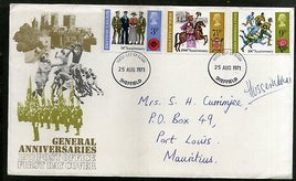 Great Britain 1971 General Anniverseries Sport Rugby 3v Sheffield FDC # F96