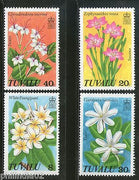 Tuvalu 1978 Wild Flowers Tree Plant Flora Sc 92-95 MNH # 3427