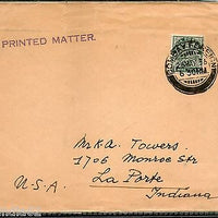 India 1936 KG V 9ps Stamped Cover Bombay Foreign to United States # 1452-22