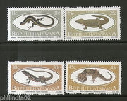 Bophuthatswana 1984 Lizards Reptiles Wildlife Fauna Sc 129-32 MNH # 3443