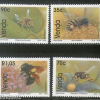 Venda 1992 Honey Bees Insect Fauna Wildlife Animals Flower Sc 241-44 MNH # 3465