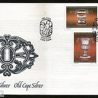 South Africa 1985 Old Cape Silver Pots Art Pottery Sc 660 63 FDC # 16052