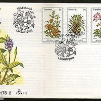 Transkei 1981 Medicinal Plants Flower Trees Plant Flora Sc 32-35 FDC # 16250