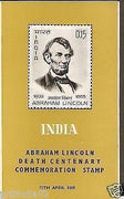 India 1965 Abraham Lincoln US President Phila-415 Cancelled Folder
