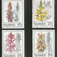 Transkei 1992 Orchids Flower Trees Plants Flora Sc 263-66 MNH # 4294