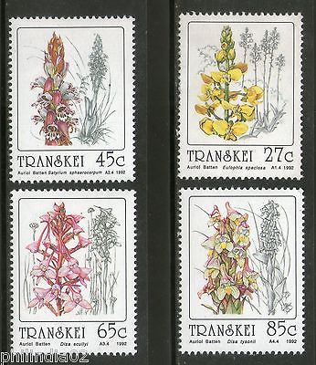 Transkei 1992 Orchids Flower Trees Plants Flora Sc 263-66 MNH # 4294