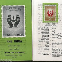 India 1971 Indian Life Insurance Phila-529 Cancelled Folder
