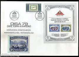 South Africa 1979 Stamp on Stamp Philatelic Exhibition Architecture M/s FDC#1523