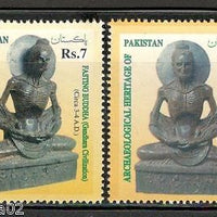 Pakistan 1999 Archaeological Heritage Buddha Buddhism Sc 919-20 2v MNH # 13577