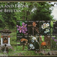 Bhutan 2014 Flora & Fauna Langur Panda Bear Wildlife Animals Sheetlet MNH #19111