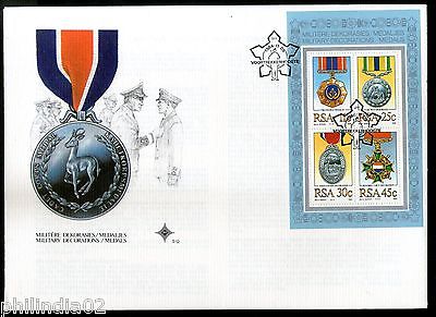 South Africa 1984 Military Medals Decoration Coat of Arms Sc 645a M/s FDC #15262