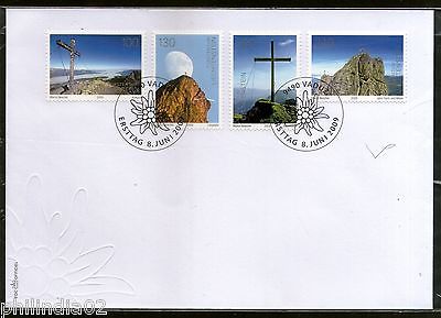 Liechtenstein 2009 Centenary of Club Alpin Landscapes Mountain FDC # 7557