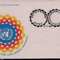 India 1980 UNIDO General Conference Phila-804 FDC