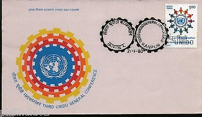 India 1980 UNIDO General Conference Phila-804 FDC