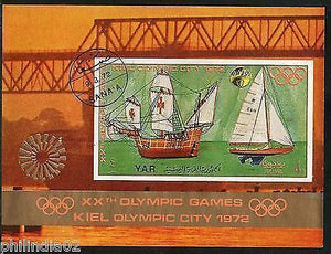 Yemen Arab Rep. Olympic Games Yatching Sport Ship M/s Cancelled # 13466