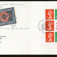 Great Britain 1991 Queen of Crime Agatha Cristie Booklet Pane FDC RARE # F120