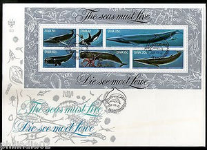 South West Africa 1980 Killer Whale Marine Life Animals Sc 442a M/s MNH # 15056