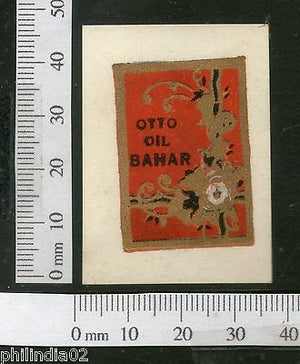 India 1950's Otto Oil Bahar French Print Vintage Perfume Label Multi-Colour 2564