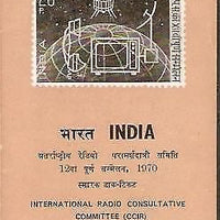 India 1970 Plenary Radio Consultative Assembly Phila-504 Cancelled Folder