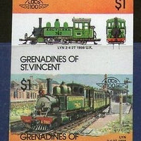 St. Vincent Gr. Bequia 1987 LNW Cornwall 1847 UK Locomotive Sc 31 Imperf MNH